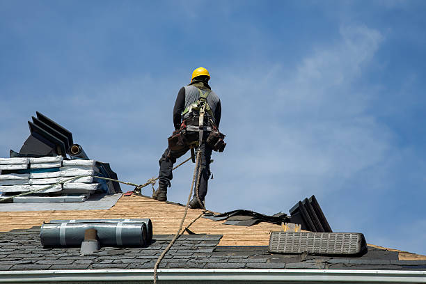 Professional Roofing technician working in Harrisonville, PA